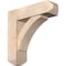 Ekena Millwork Thorton Craftsman Smooth Bracket w/ Offset Brace, Douglas Fir, 7 1/2"W x 26"D x 26"H BKT0806X26X26THR04SDF - alternate 1